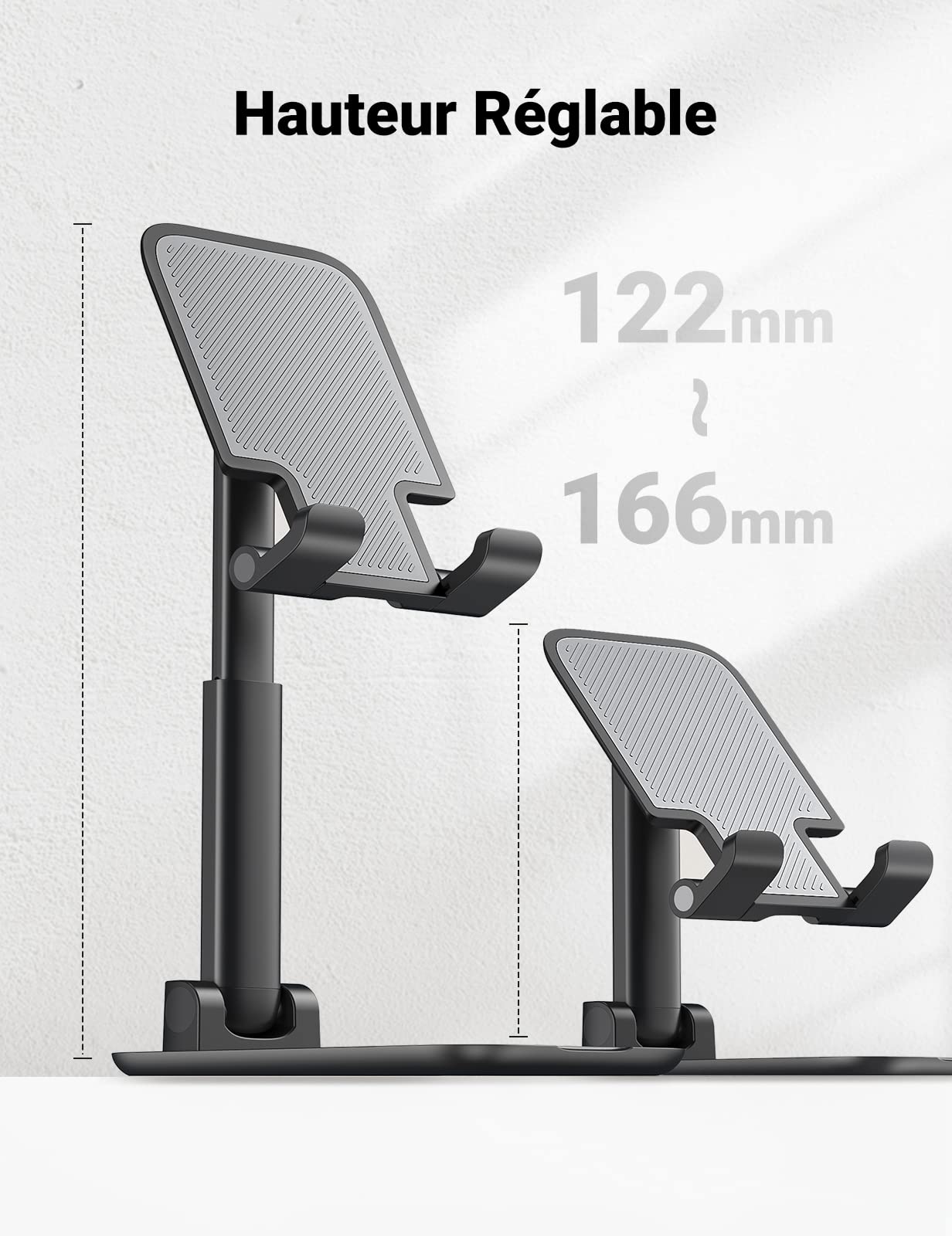 UGREEN Support Téléphone Bureau Réglable Pose Téléphone Portable Pliable Porte