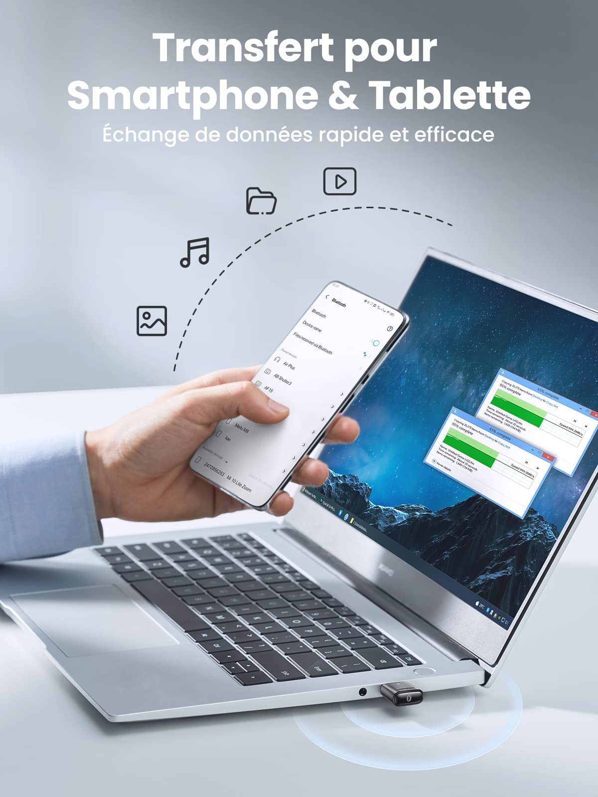 UGREEN Dongle Bluetooth 5.0 Clé USB Bluetooth