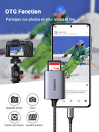 UGREEN Lecteur de Carte USB C Adaptateur de Carte SD Micro