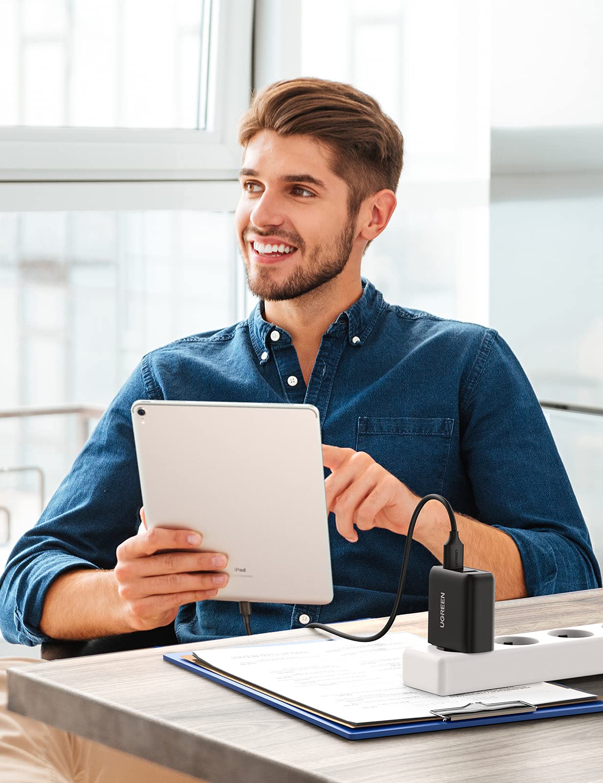 UGREEN 18W Quick Charge 3.0 Chargeur Secteur USB 2 Ports