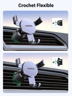 UGREEN Support Téléphone Voiture Gravité Grille Aération (Gris)