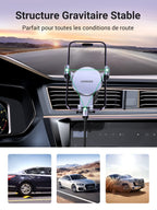 UGREEN Support Téléphone Voiture Gravité Grille Aération (Gris)