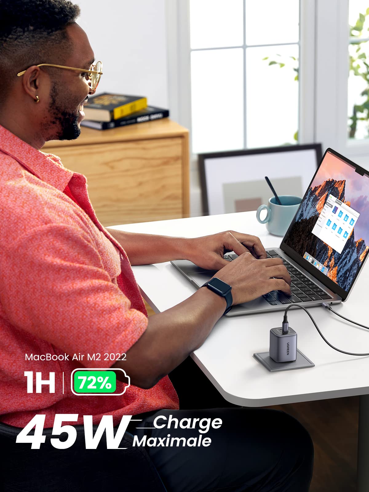 UGREEN Nexode Chargeur 45W USB C 2 Ports