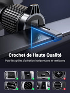 UGREEN Support Téléphone Voiture Gravité Grille Aération (Gris)