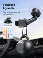 UGREEN support de téléphone de voiture ventouse rotation à 360 degrés