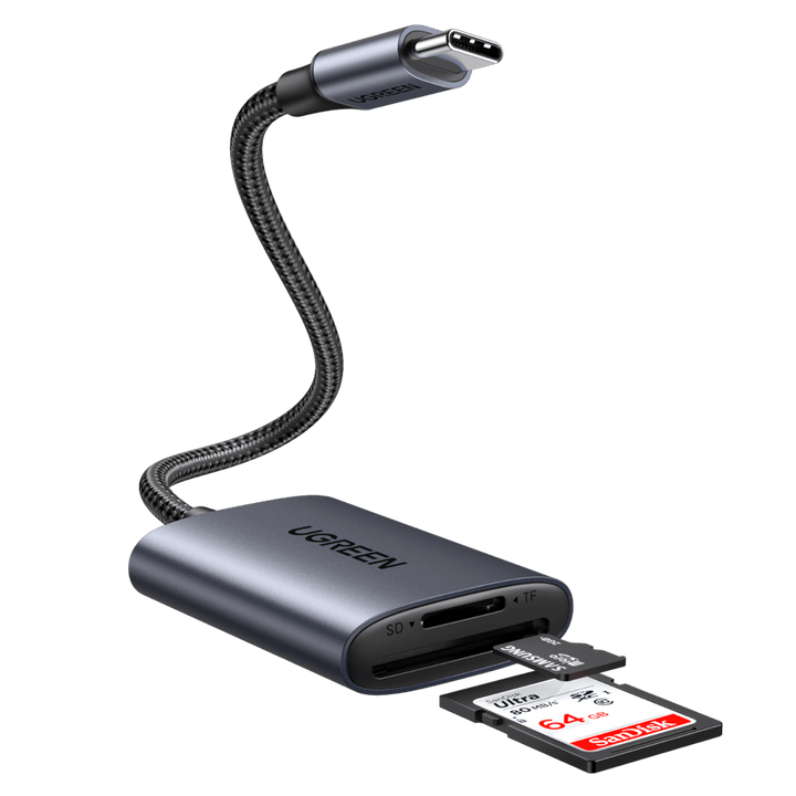 Lecteur cartes SD et microSD USB 3.2 Type-C