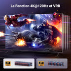 UGREEN Switch HDMI 2.1 8K 60Hz Commutateur HDMI 4K 120Hz 3 Entrées à 1 Sortie 1080P Dolby Vision Atmos HDR 3D Haute Vitesse 48Gbps Compatible avec PC PS5 PS4 Xbox One 360 DVD TV Box Projecteur