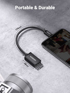 UGREEN OTG Adaptateur Micro USB Mâle vers USB 2.0 Femelle Host Câble OTG Micro USB Compatible Galaxy A10 S7 S6 Edge S5 J3 J4 J5 J6 J7 J8, Galaxy Tab A E S2, Huawei P Smart 2019 Y5 Y6, Honor 8X, Wiko