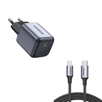UGREEN Nexode Chargeur 20W avec USB C to lightning Cable£¨0.5M£©