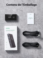 UGREEN USB 2.0 Switch 4 Ports 2 Entrées 4 Sorties USB Commutateur