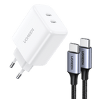 UGREEN Chargeur Rapide USB C 40W avec 3 Ports et Cable USB C 60W