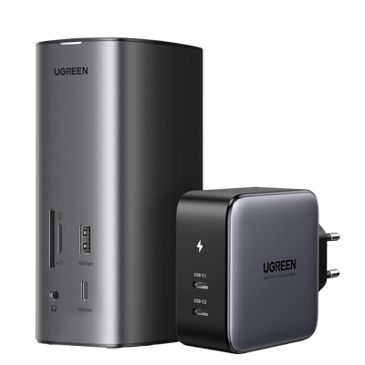UGREEN Revodok Pro 12 en 1 Docking Station USB C 8K30Hz 4K60Hz Double HDMI 10Gbps 100W Charge