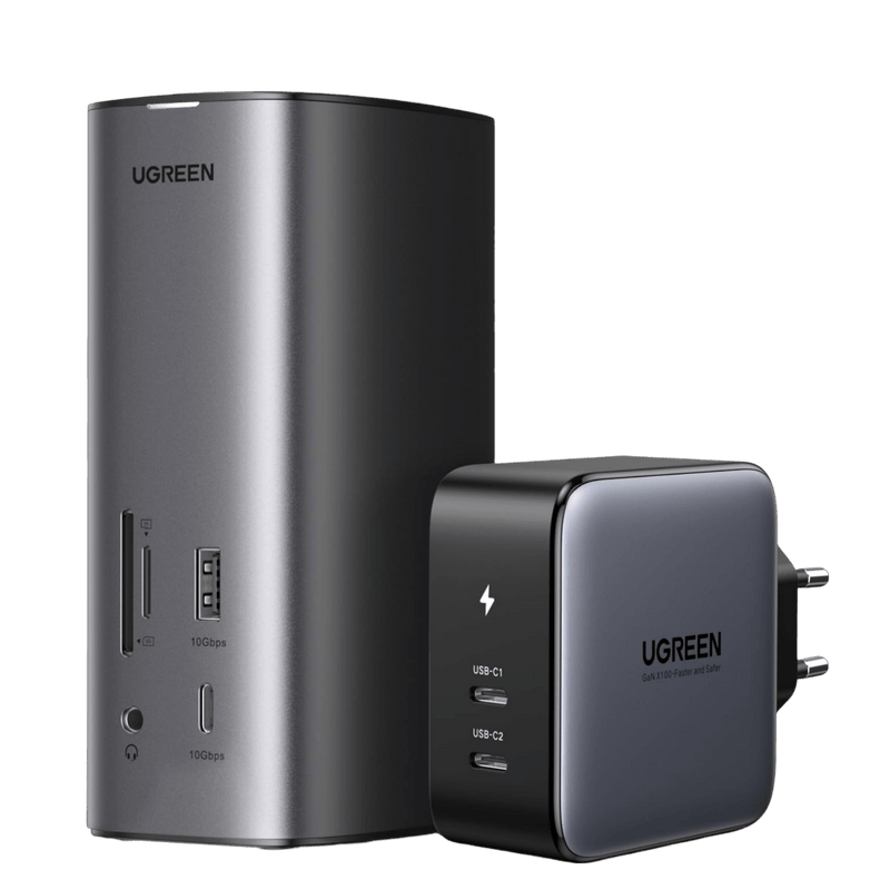 UGREEN Revodok Pro 12 en 1 Docking Station USB C 8K30Hz 4K60Hz Double HDMI 10Gbps 100W Charge