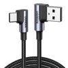 UGREEN Câble USB C Coudé 90 Degrés Charge Rapide Nylon Tressé