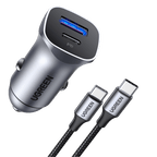 UGREEN Chargeur Voiture USB C 30W PD QC 3.0 PPS