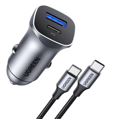 UGREEN Chargeur Voiture USB C 30W PD QC 3.0 PPS