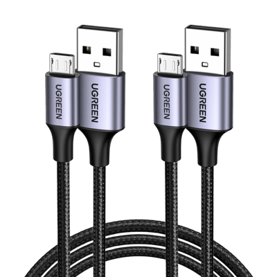 UGREEN Lot de 2 Cable Micro USB QC Rapide 3A Nylon Tress¨¦