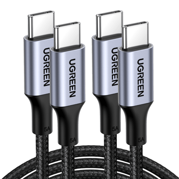 UGREEN Lot de 2 Câble USB C vers USB C PD 100W Câble Nylon Tressé