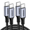 UGREEN Lot de 2 Câble USB C vers USB C PD 100W Câble Nylon Tressé