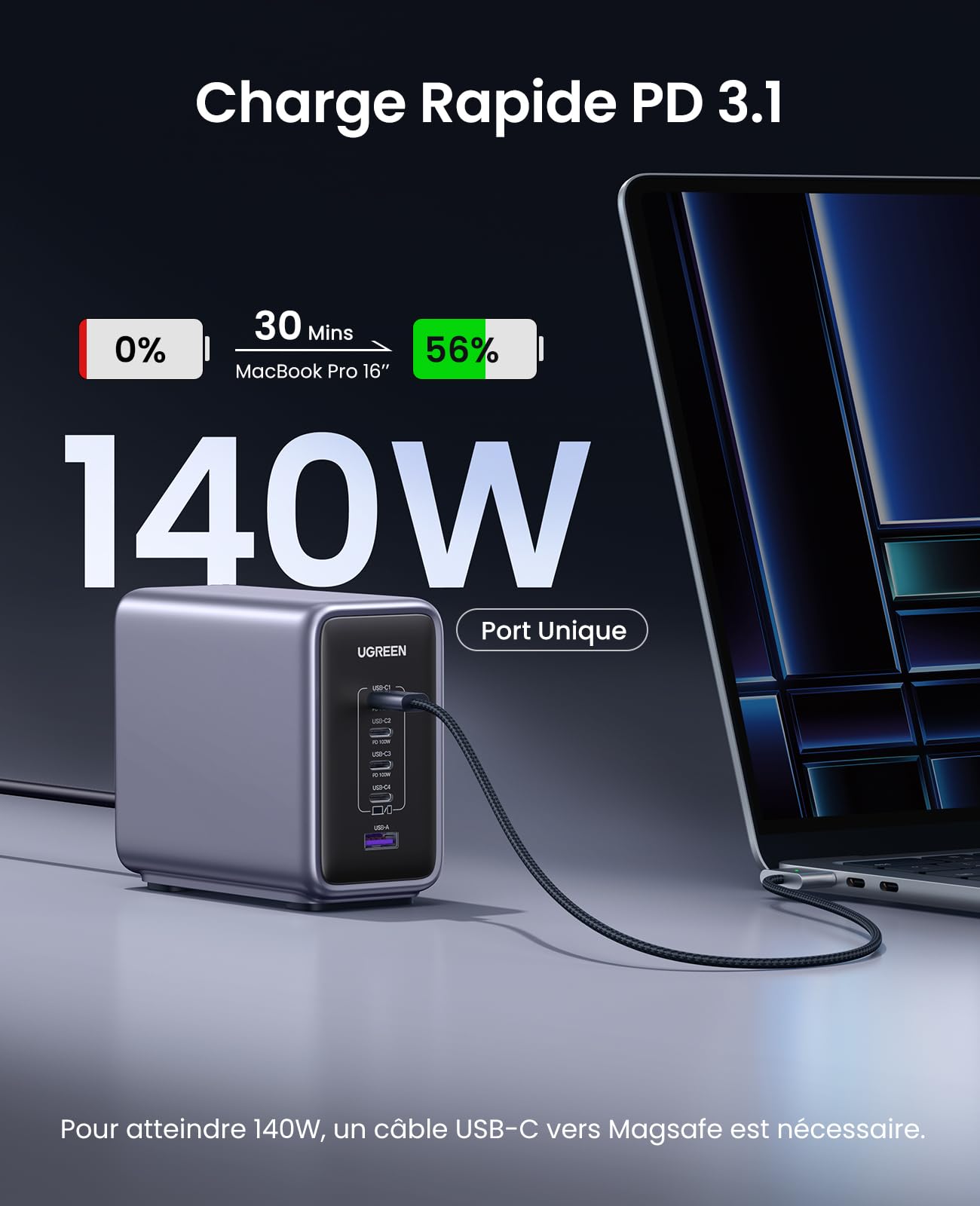 ugreen-nexode-300w-usb-c-gan-charger-5-ports-desktop-charger-3