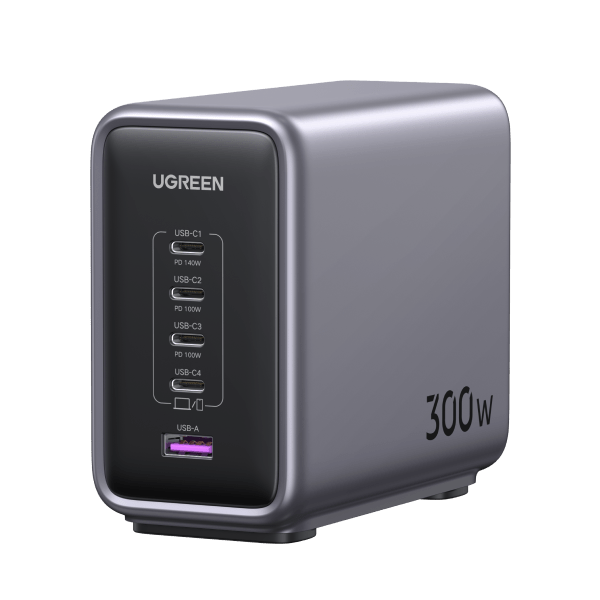 UGREEN Nexode 300W GaN Chargeur PD USB-C avec 5 ports